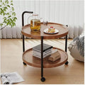 Masa rotunda de cafea pentru living, design nordic