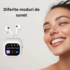 Casti Wireless Bluetooth cu Control Touch si Ecran LCD