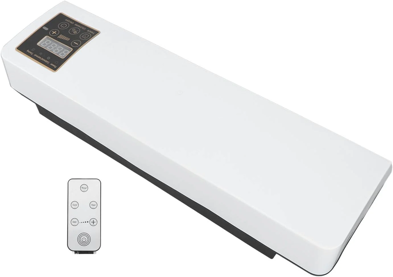 Mini aer conditionat cu ventilator, 2 in 1, 55 cm, Rece/Cald, 16 - 40 grade, 1800W, cu telecomanda, Alb