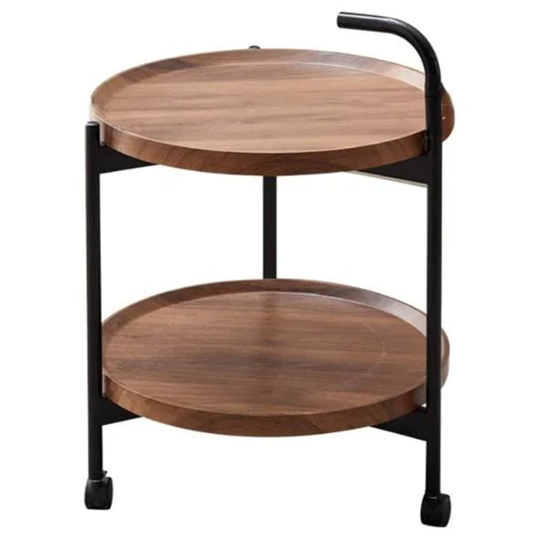 Masa rotunda de cafea pentru living, design nordic