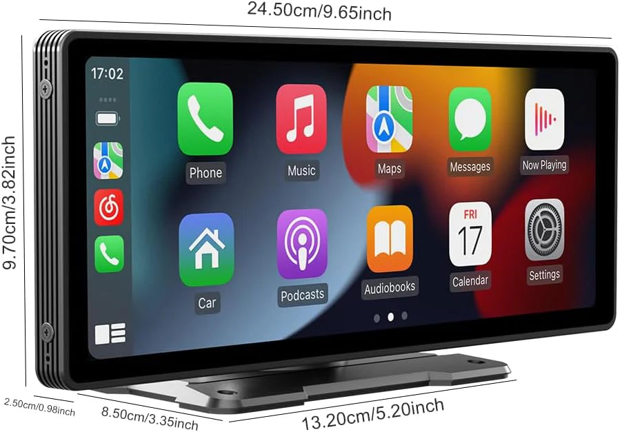 Navigatie Auto Portabila 10.26 inch HD - Wireless Apple Carplay - Android Auto, Bluetooth