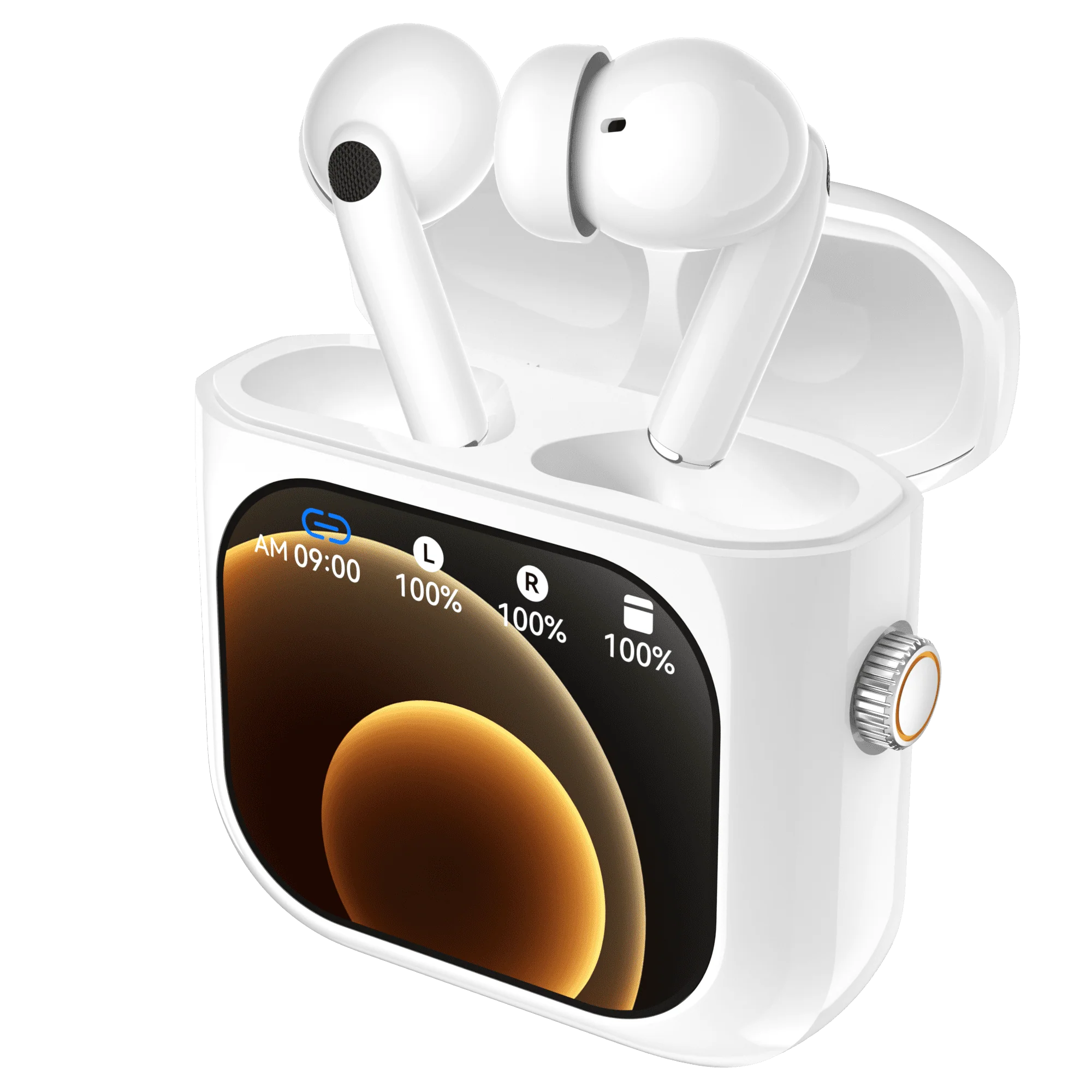 Casti Wireless Bluetooth cu Control Touch si Ecran LCD