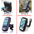 Suport telefon pentru bicicleta si motocicleta, impermeabil, rotatie 360° rezistent la ploaie
