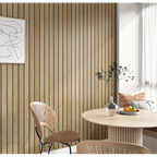 Tapet decorativ autoadeziv, aspect lemn vertical, 30x60cm, model 3D modern, pentru perete interior