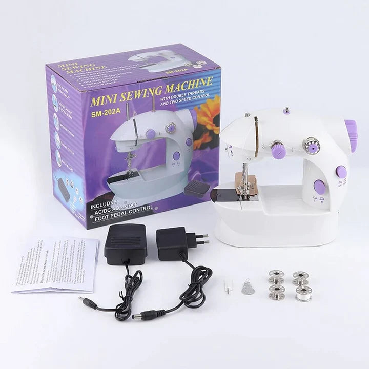 Mini masina de cusut electrica cu pedala + Accesorii