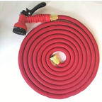 Furtun extensibil pentru gradina, racord metalic, cu cap de udat