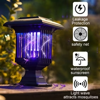 Lampa Solara Anti-Insecte 2 in 1 cu LED UV si Lumina Decorativa, Exterior/Interior, 3 Tipuri de Montaj, IP44, Autonomie 12hh