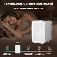 Mini Frigider pentru Cosmetice, functie de Racire si Incalzire, capacitate 4 litri