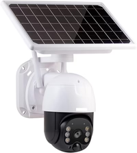 camera de supraveghere wireless 5MP cu panou solar si rotire 355°, infrarosu