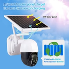 camera de supraveghere wireless 5MP cu panou solar si rotire 355°, infrarosu