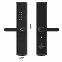 Yala incuietoare smart, Cititor amprentă, Panou Touch iluminat, Alarmă,