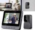 Sonerie video inteligenta Wireless, Ecran IPS 4.3 inch, Night Vision, Senzor IR