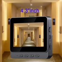 Sonerie video inteligenta Wireless, Ecran IPS 4.3 inch, Night Vision, Senzor IR