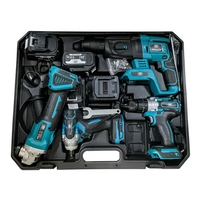 Trusa 4 piese cu acumulator, autofiletanta, rotopercutor, polizor unghiular, bormasina