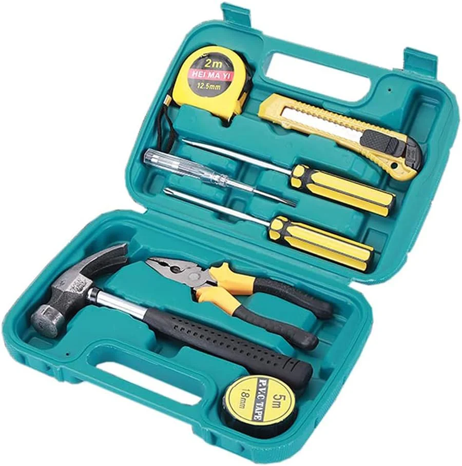 set de scule pentru acasa - 9 piese, trusa de plastic