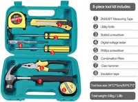 set de scule pentru acasa - 9 piese, trusa de plastic