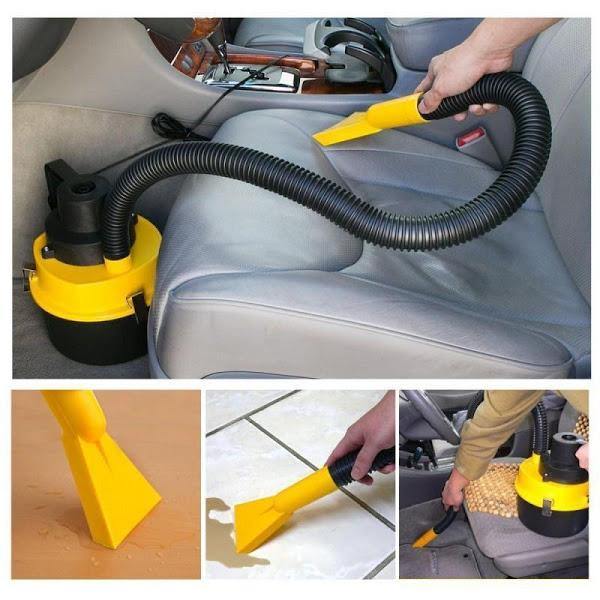 Aspirator auto 12V 100W pentru aspirare uscată și umedă